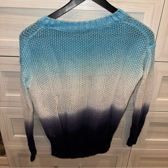 J.Crew Dip-dyed ombré beach sweater-AM099-linen-MONACO BLUE RAW INDIGO X… - Picture 3 of 9